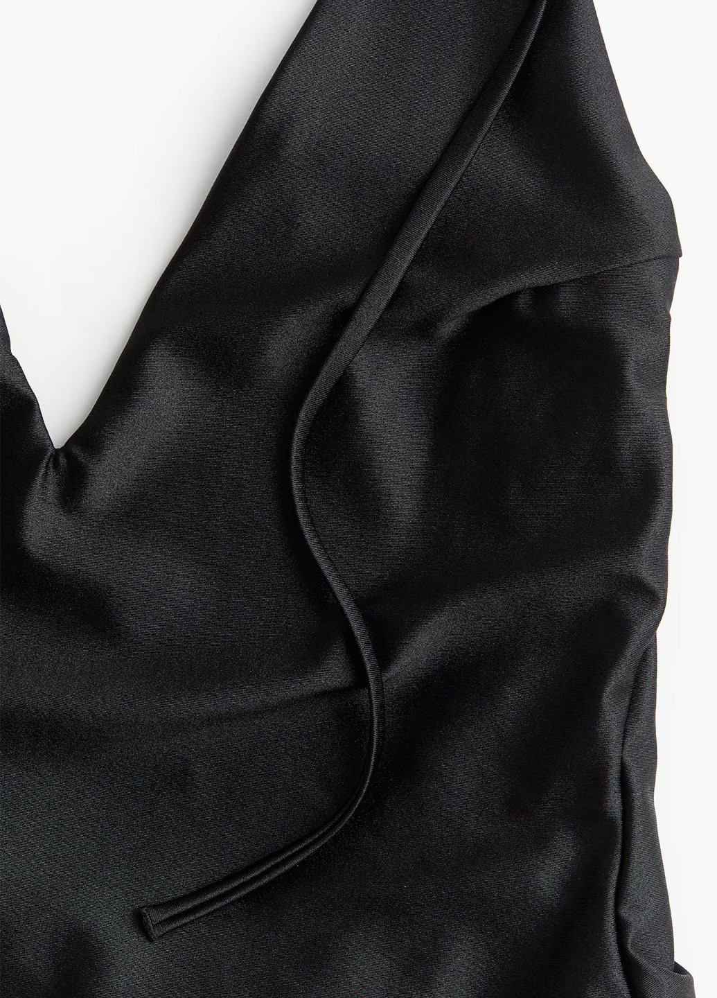 Черный летний купальник слитный, майо H&M