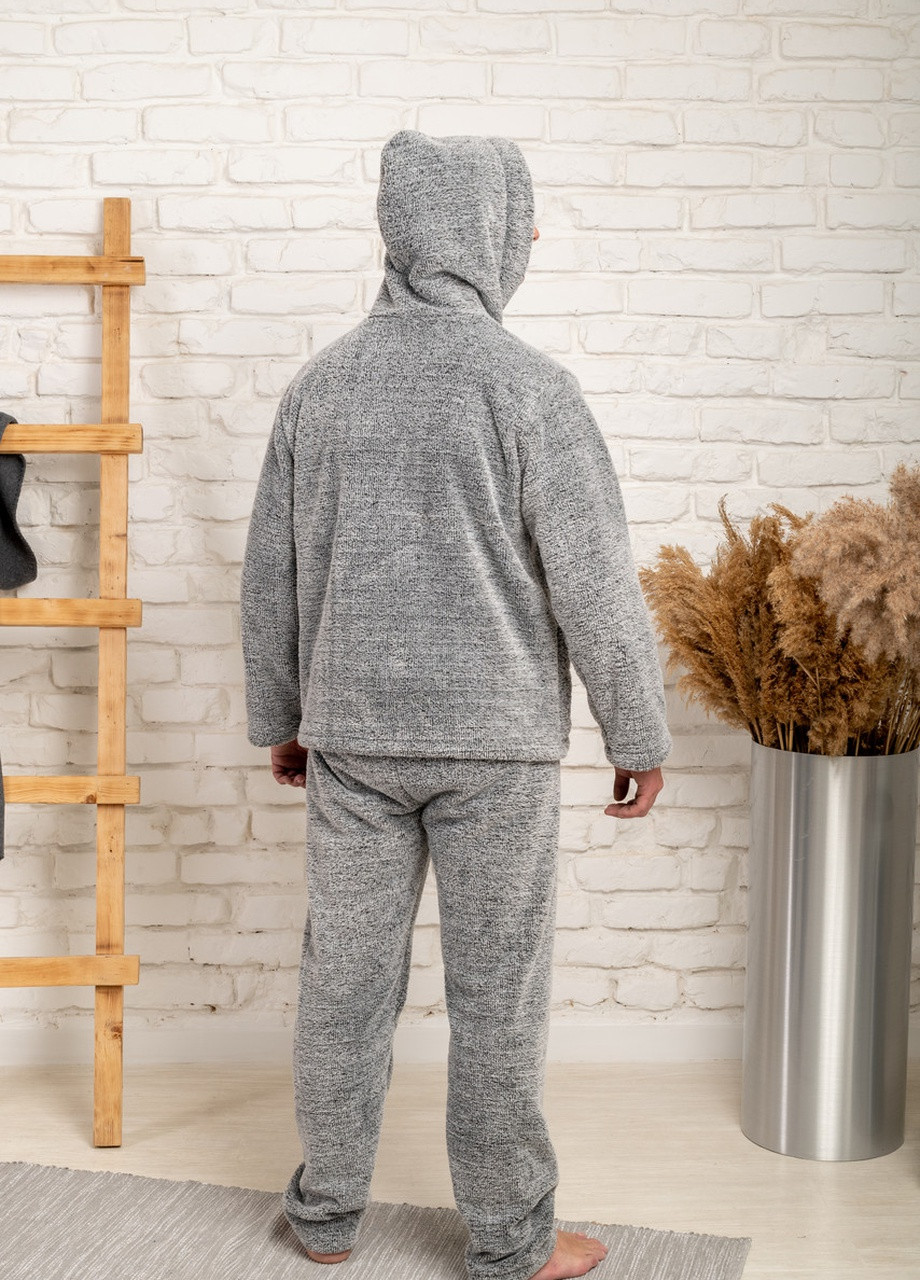 Чоловіча махрова піжама з каптуром та кишенями V.O.G. (254858161)