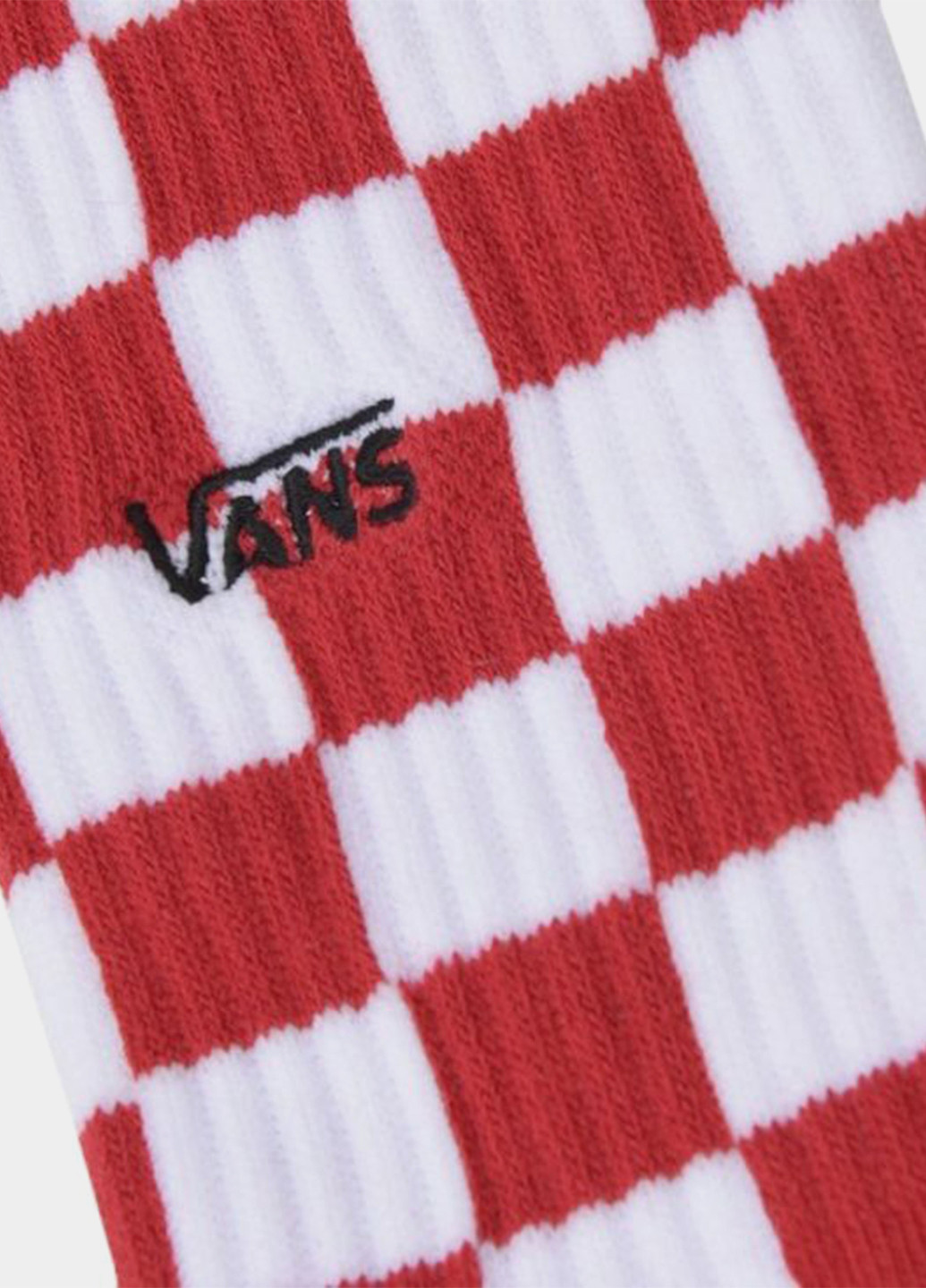 Червоні шкарпетки Vans клітинка (327234555)