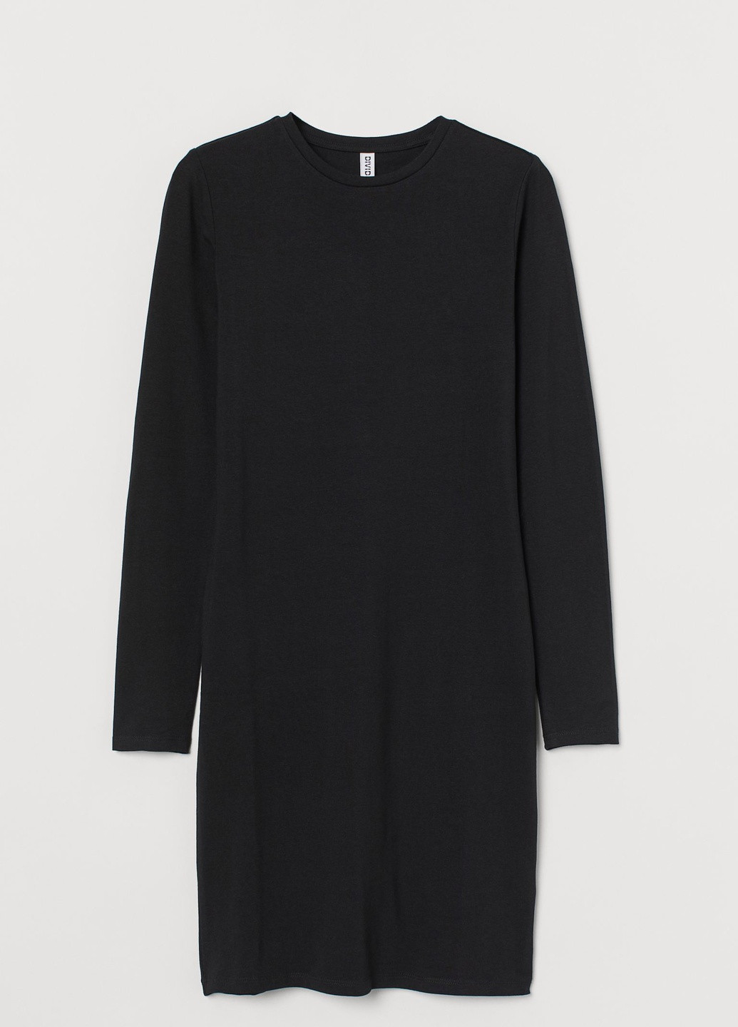 Черное кэжуал платье H&M однотонное