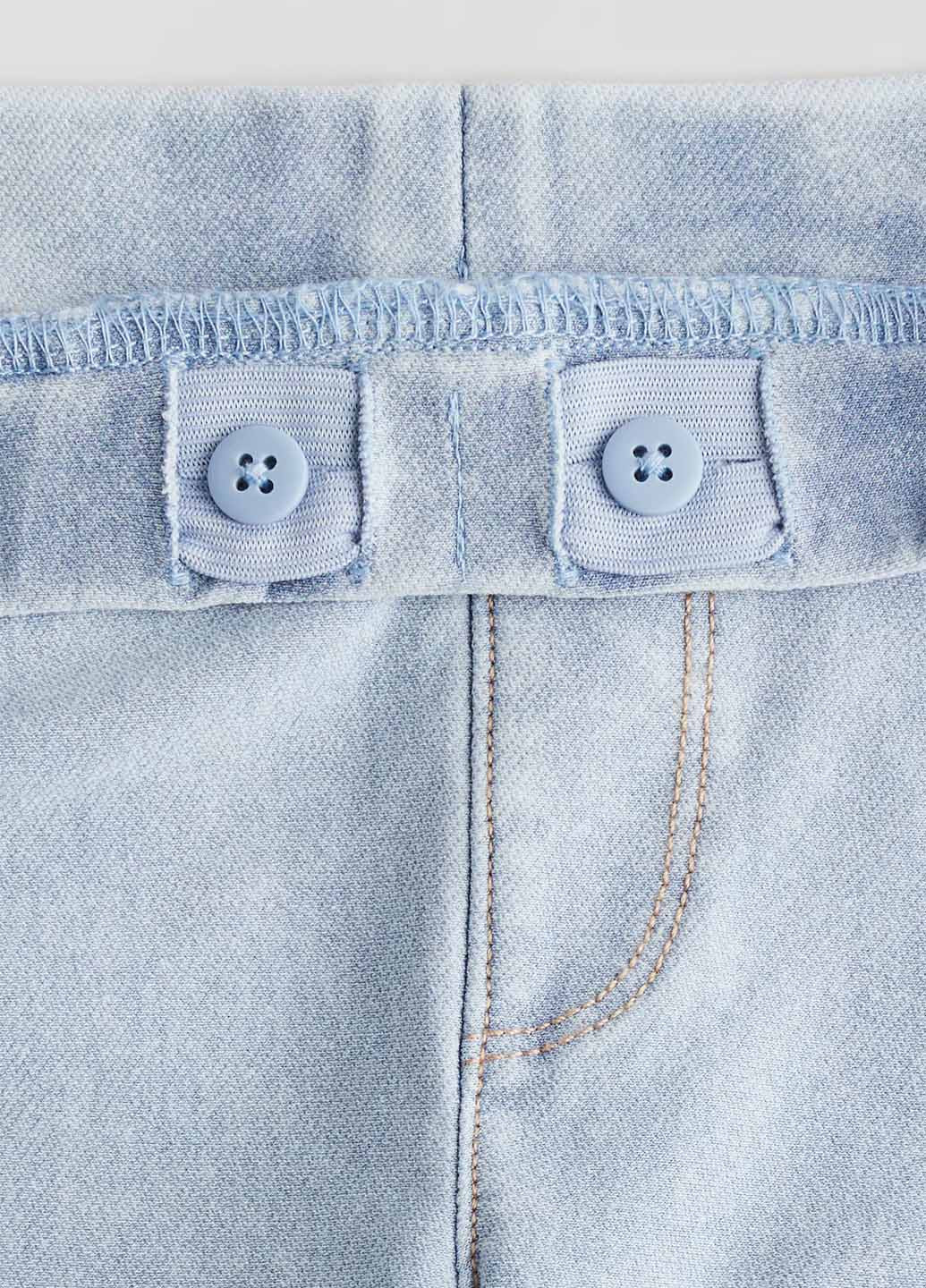 Светло-голубые демисезонные джеггинсы H&M