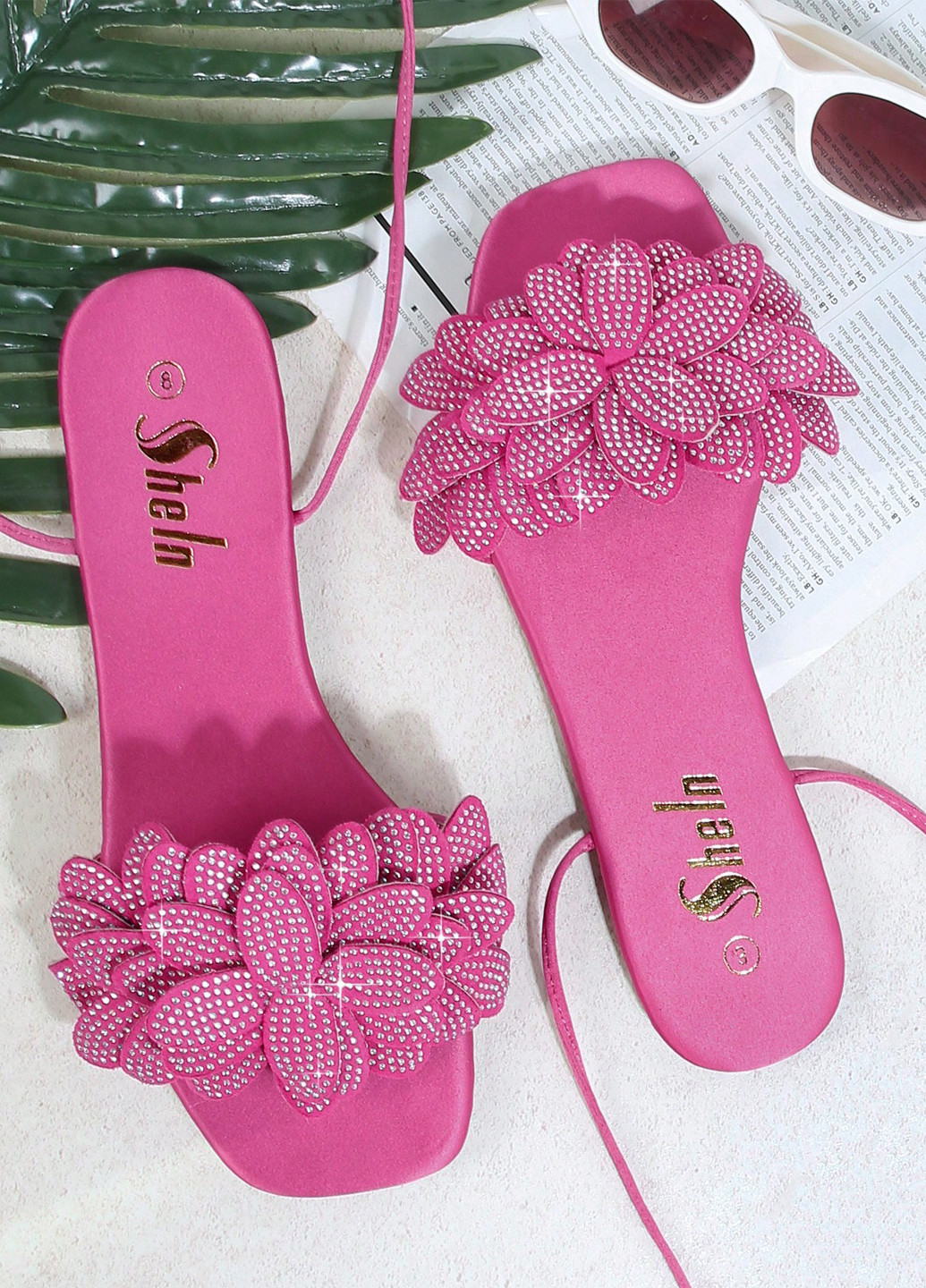 Кэжуал босоножки SHEIN на завязках