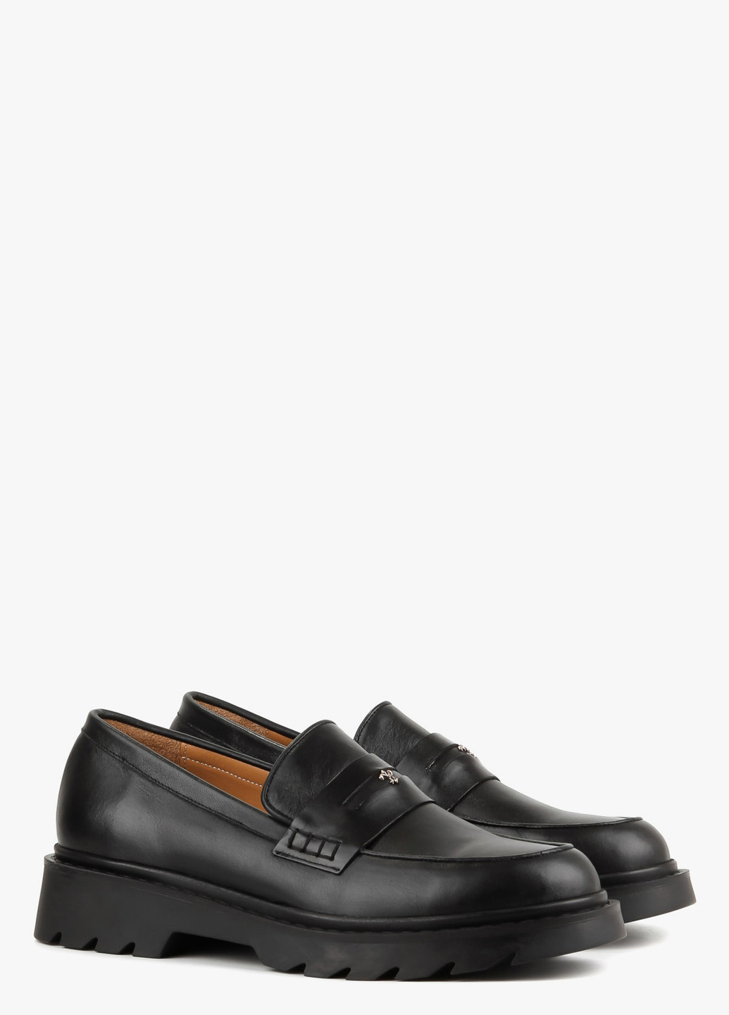 Le'BERDES Туфли лоферы черный з натуральная кожа, украина — демисезон (307526259)