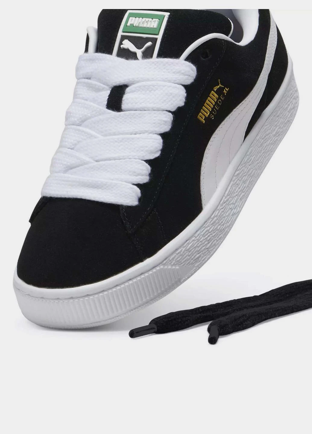 Черно-белые кеды 39520502 Puma SUEDE XL