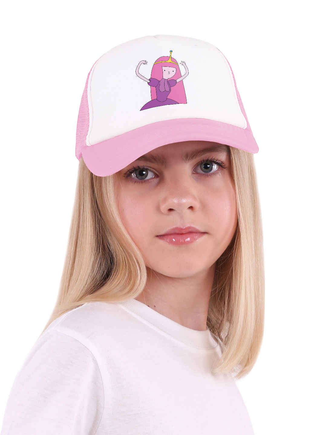 Кепка Тракер детская Принцесса бубльгум Время Приключений (Princess Bubblegum Adventure Time) (33404-1576) MobiPrint (220824450)