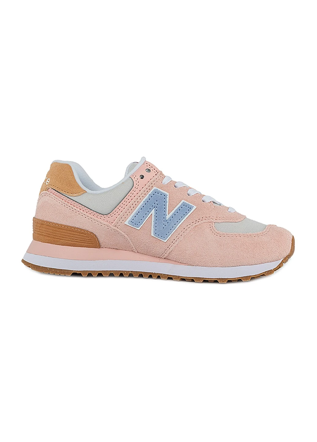 Кроссовки 574 Textile New Balance розовые демисезоны (256006789)