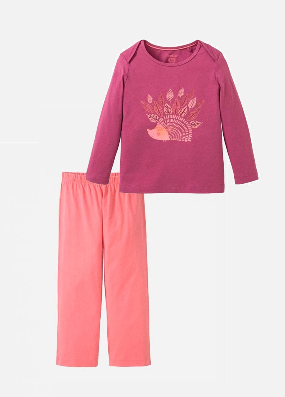 Розовая всесезон пижама лонгслив + брюки Lupilu