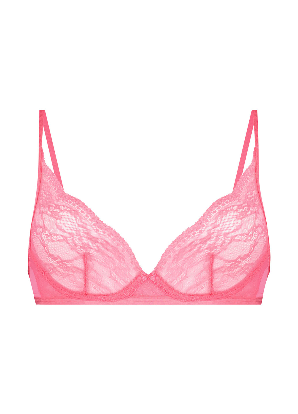 Розовый бюстгальтер Hunkemoller с косточками полиамид