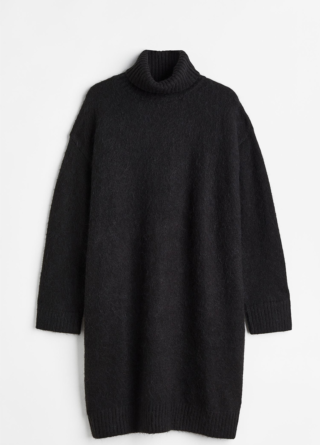 Чорна кежуал сукня сукня светр H&M однотонна