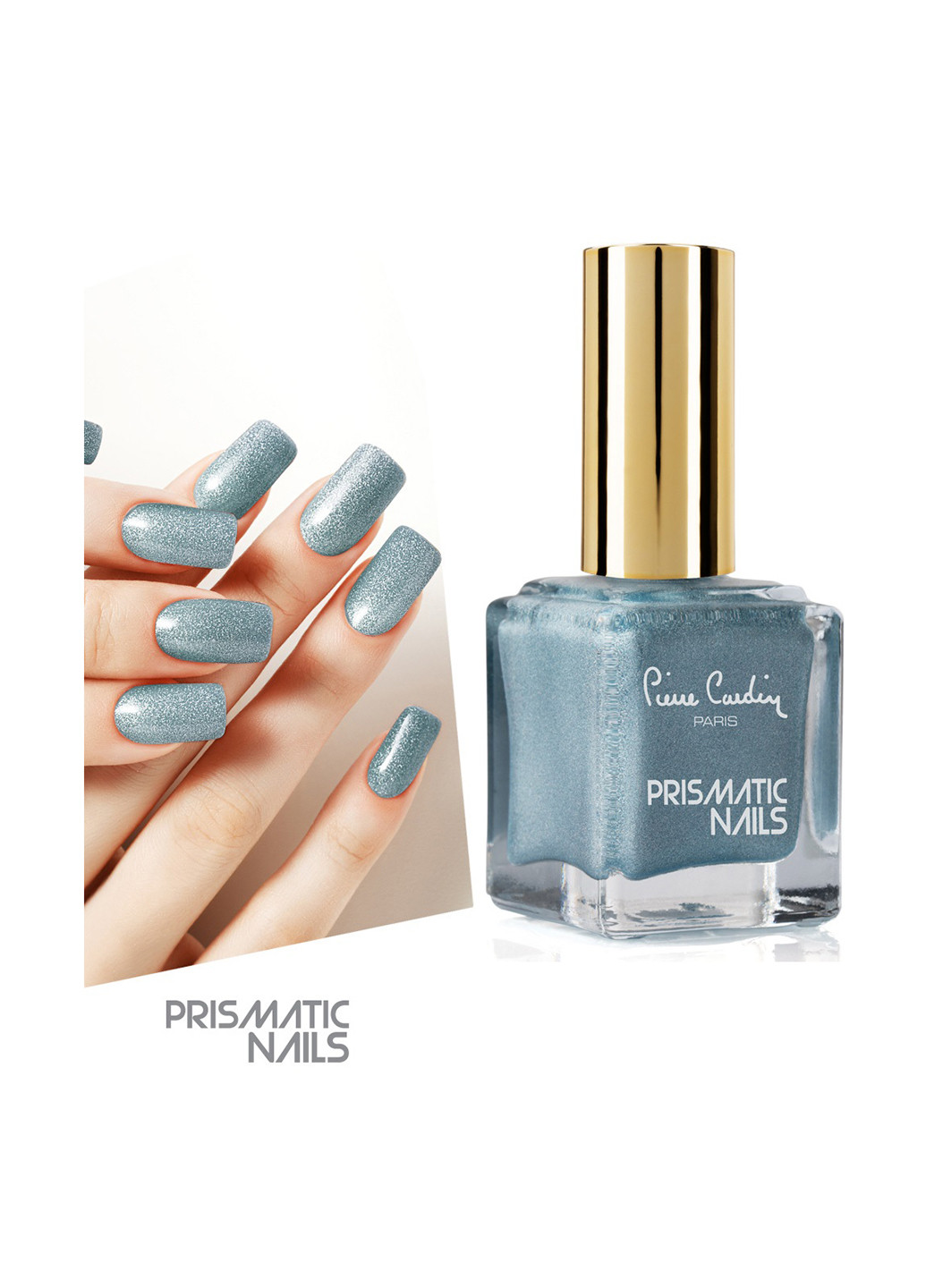 Лак для ногтей Prismatic Nails 113, 11,5 мл Pierre Cardin серо-голубые