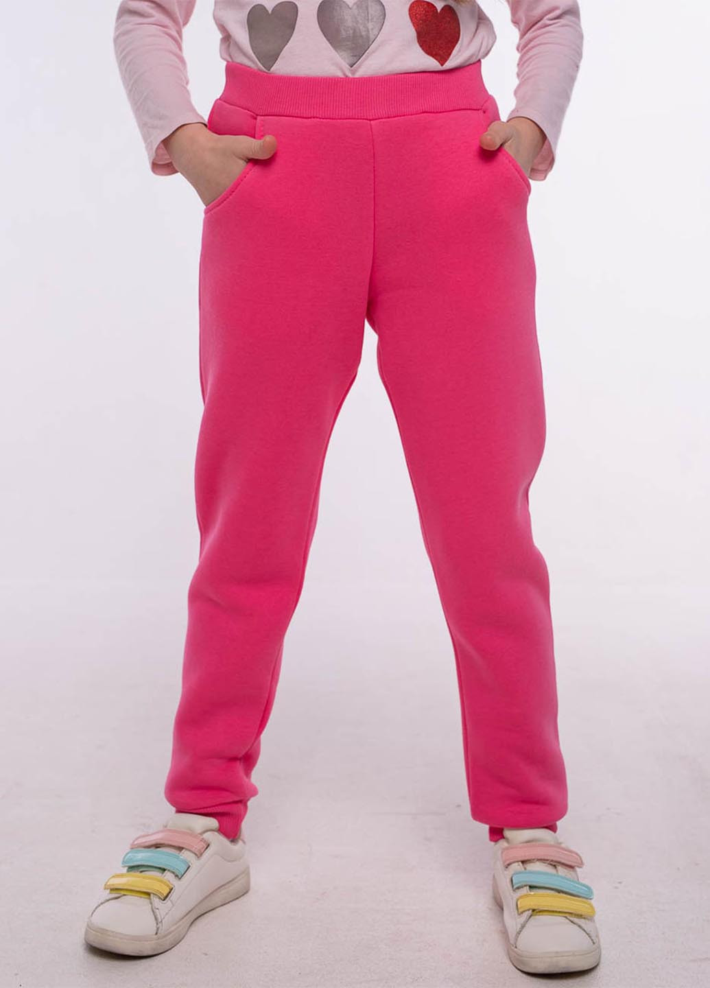 Розовые кэжуал демисезонные джоггеры брюки Vidoli