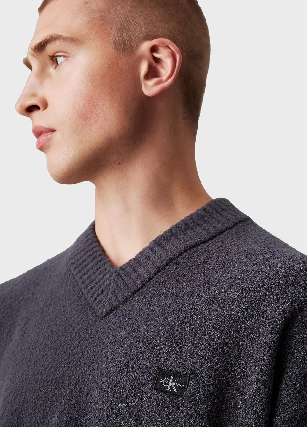 Сіро-синій зимовий пуловер пуловер Calvin Klein Jeans