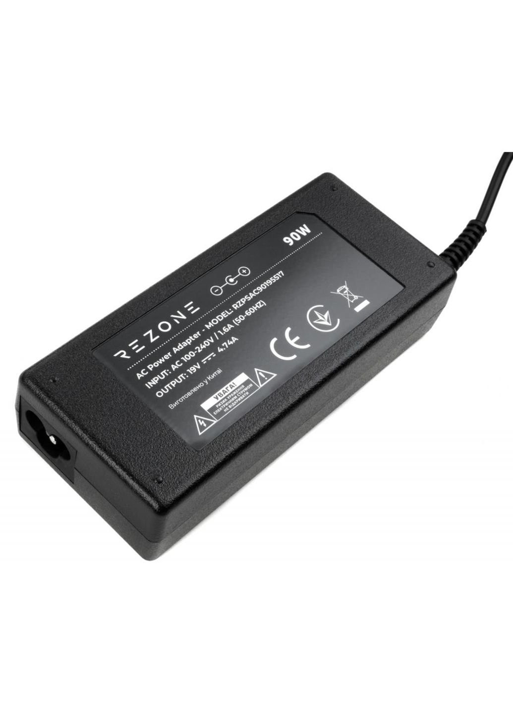 Джерело живлення до ноутбука Acer 90W 19V 4.74A Connector 5.5 * 1.7 (RZPSAC90195517) Rezone ACER 90W 19V 4.74A разъем 5.5*1.7 (250053854)