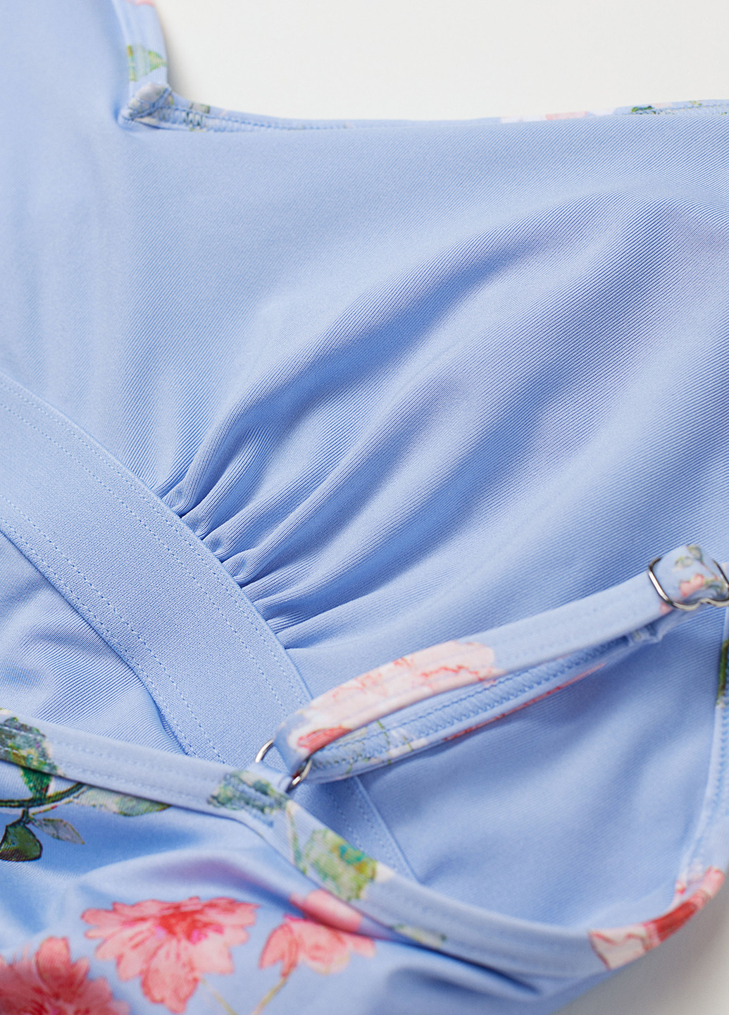 Голубой летний купальник для беременных слитный H&M