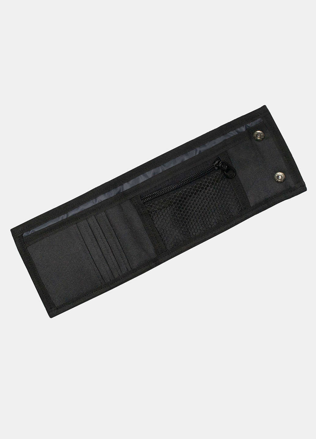 Гаманець на кнопках Tri-fold чорний Famk (254661180)