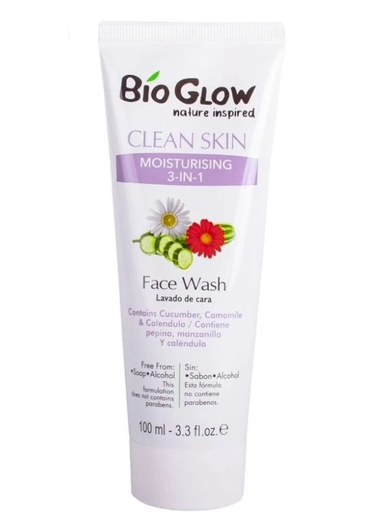 Зволожуючий гель для вмивання з огірка, календули та ромашки Moisturising 3in1 100 мл Bio Glow (251417266)