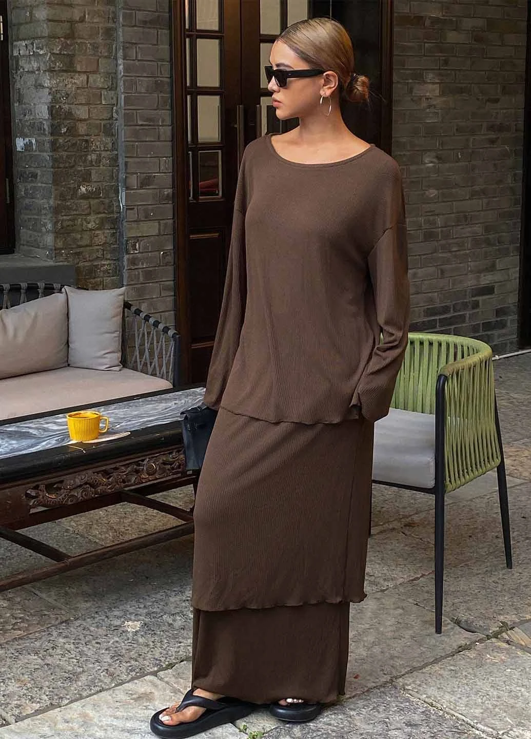 Костюм (лонгслів, спідниця) SHEIN (367004115)