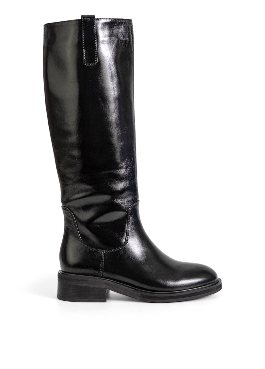 Осенние сапоги ботфорты Respect лаковые