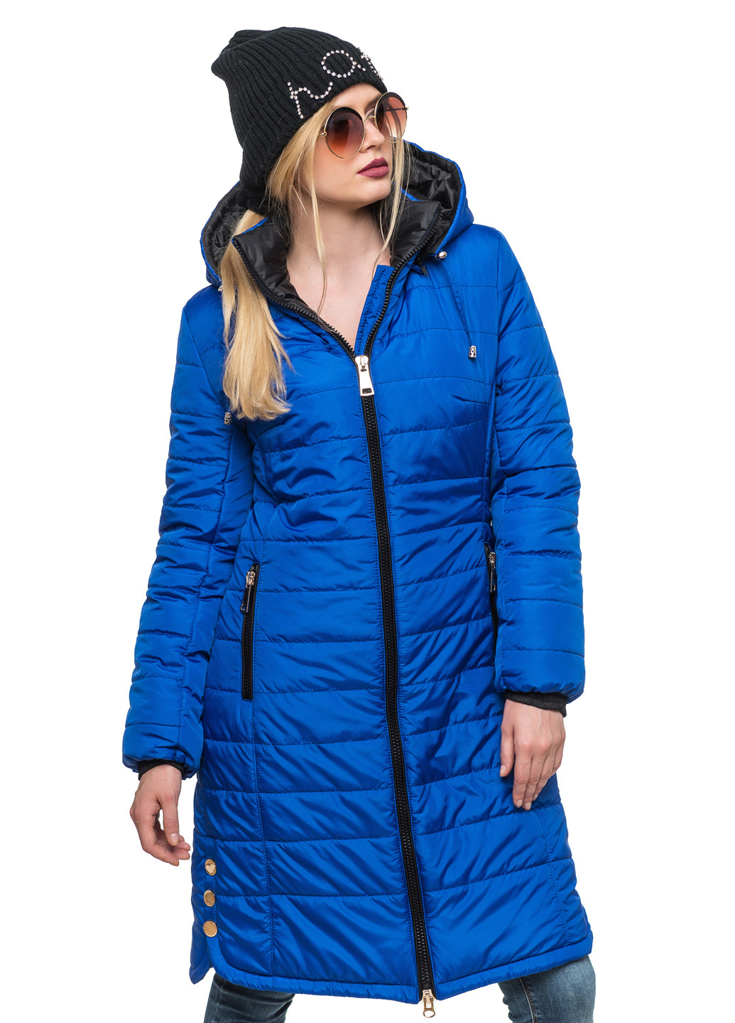 Синє зимнє Пальто Кариант