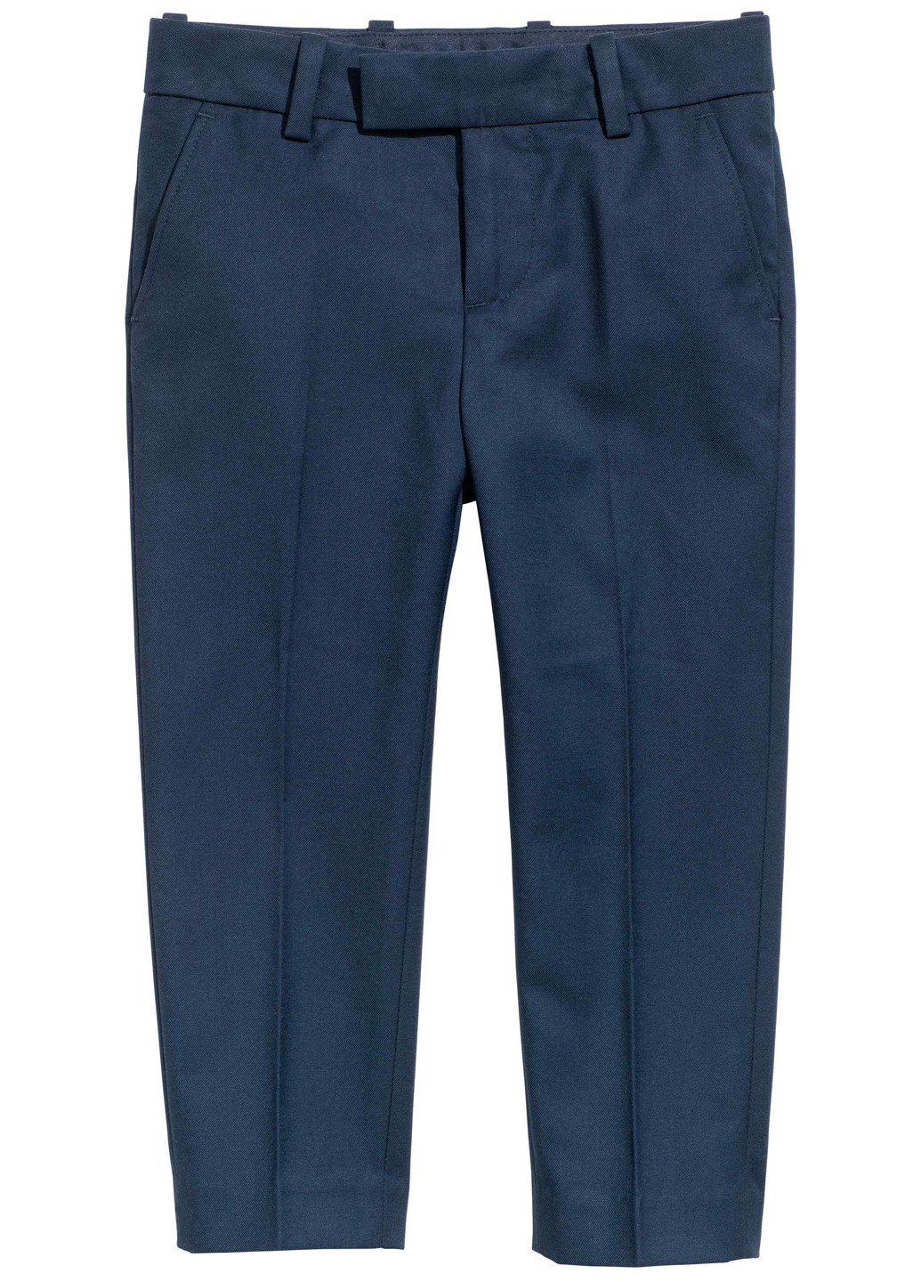 Синие классические демисезонные брюки прямые H&M