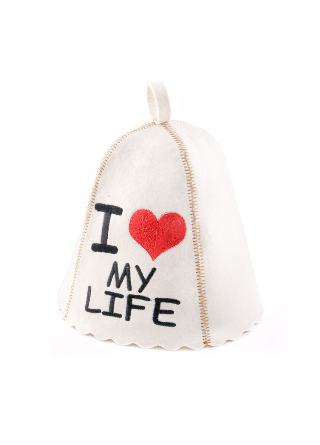 Банная шапка "I love my life" Luxyart (189142673)