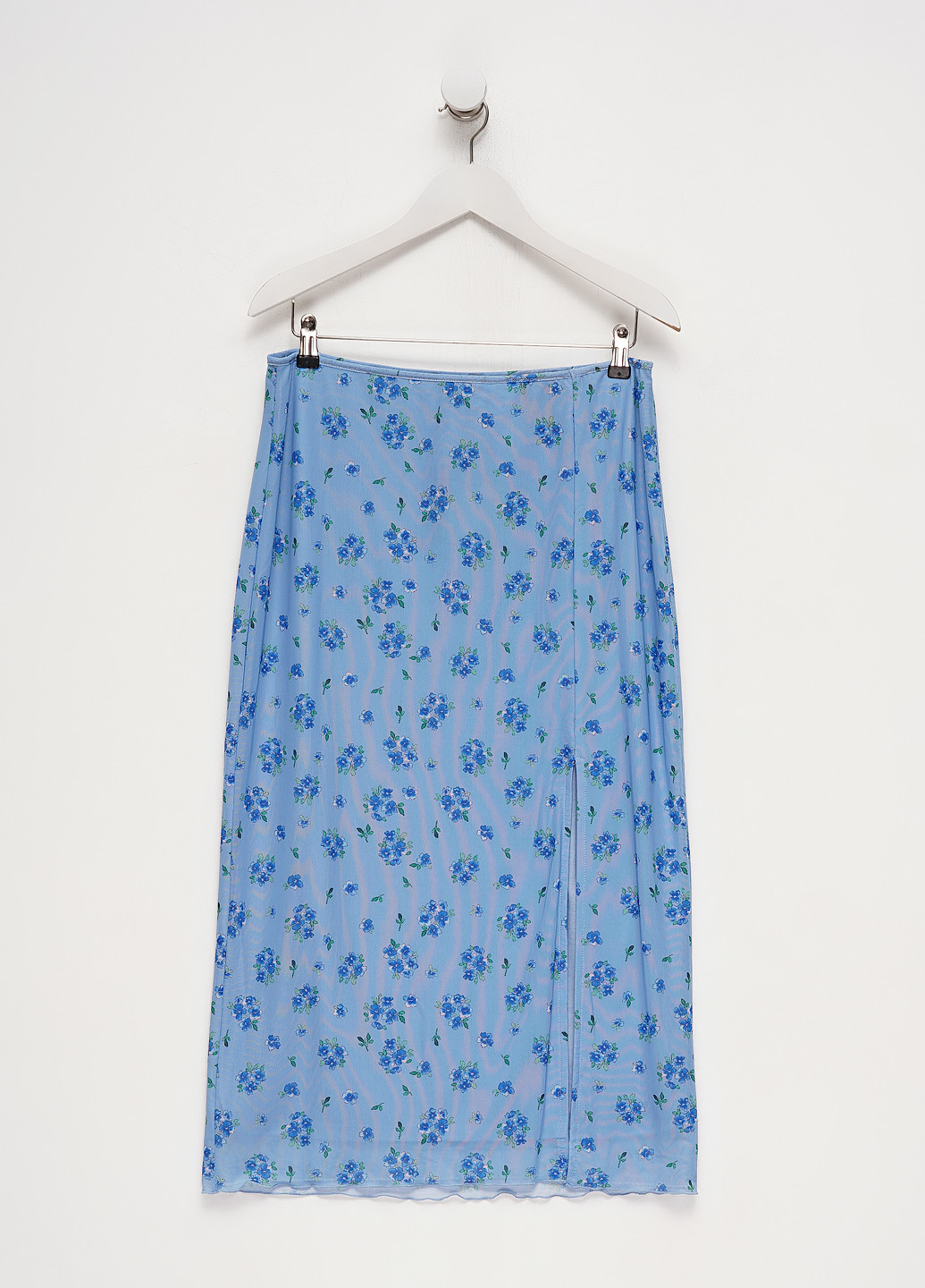 Голубая кэжуал цветочной расцветки юбка Monki