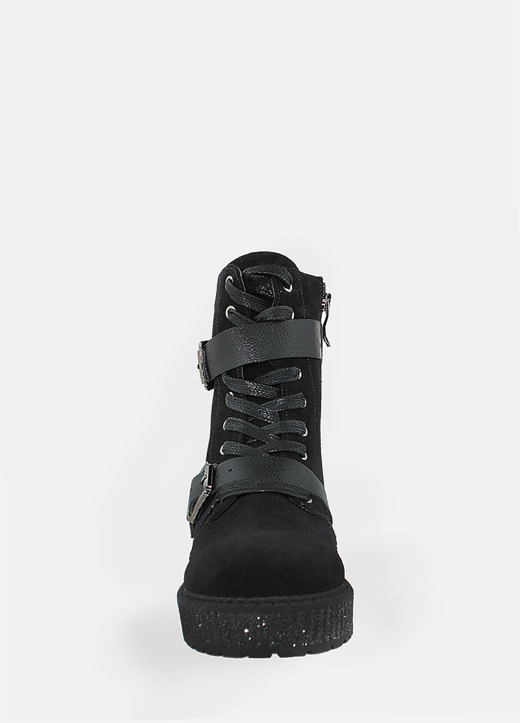 Зимние ботинки rf43325-11 черный Favi из натуральной замши