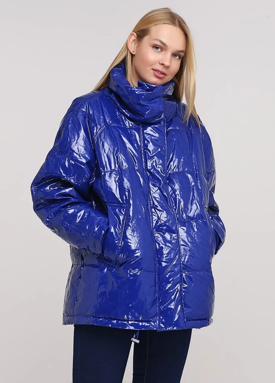 Синя демісезонна куртка Monki
