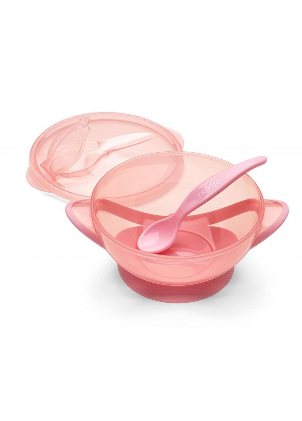 Набір дитячого посуду COOL 6м+ Рожевий дорожній Nuvita (252248324)