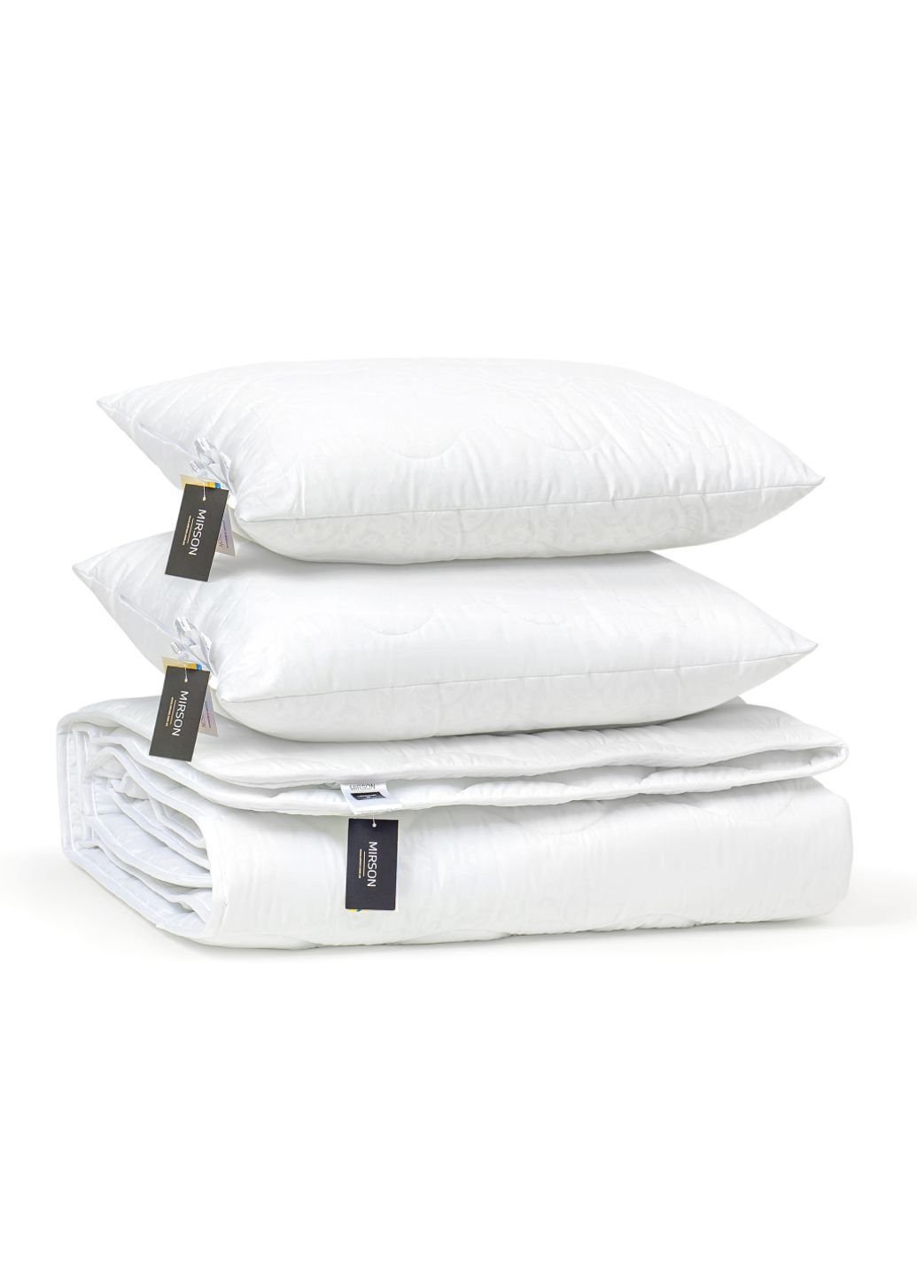 Одеяло MirSon Набор Eco-Soft Всесезонный 1696 Eco Light White Одеяло + под (2200002655262) No Brand (254014444)