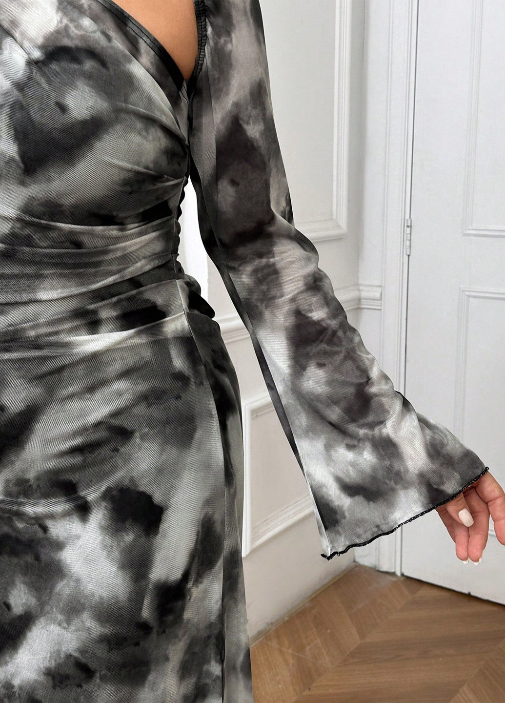 Комбінована святковий, вечірня, кежуал сукня SHEIN тай-дай