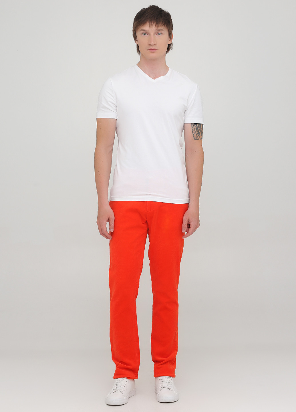 Оранжевые кэжуал демисезонные прямые брюки Ralph Lauren