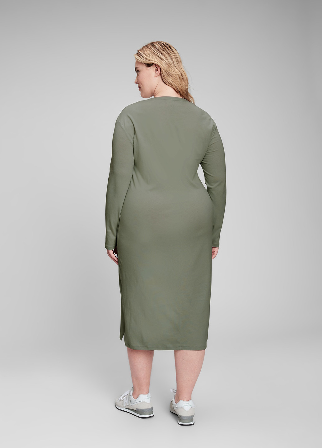 Зелена кежуал сукня Gap однотонна