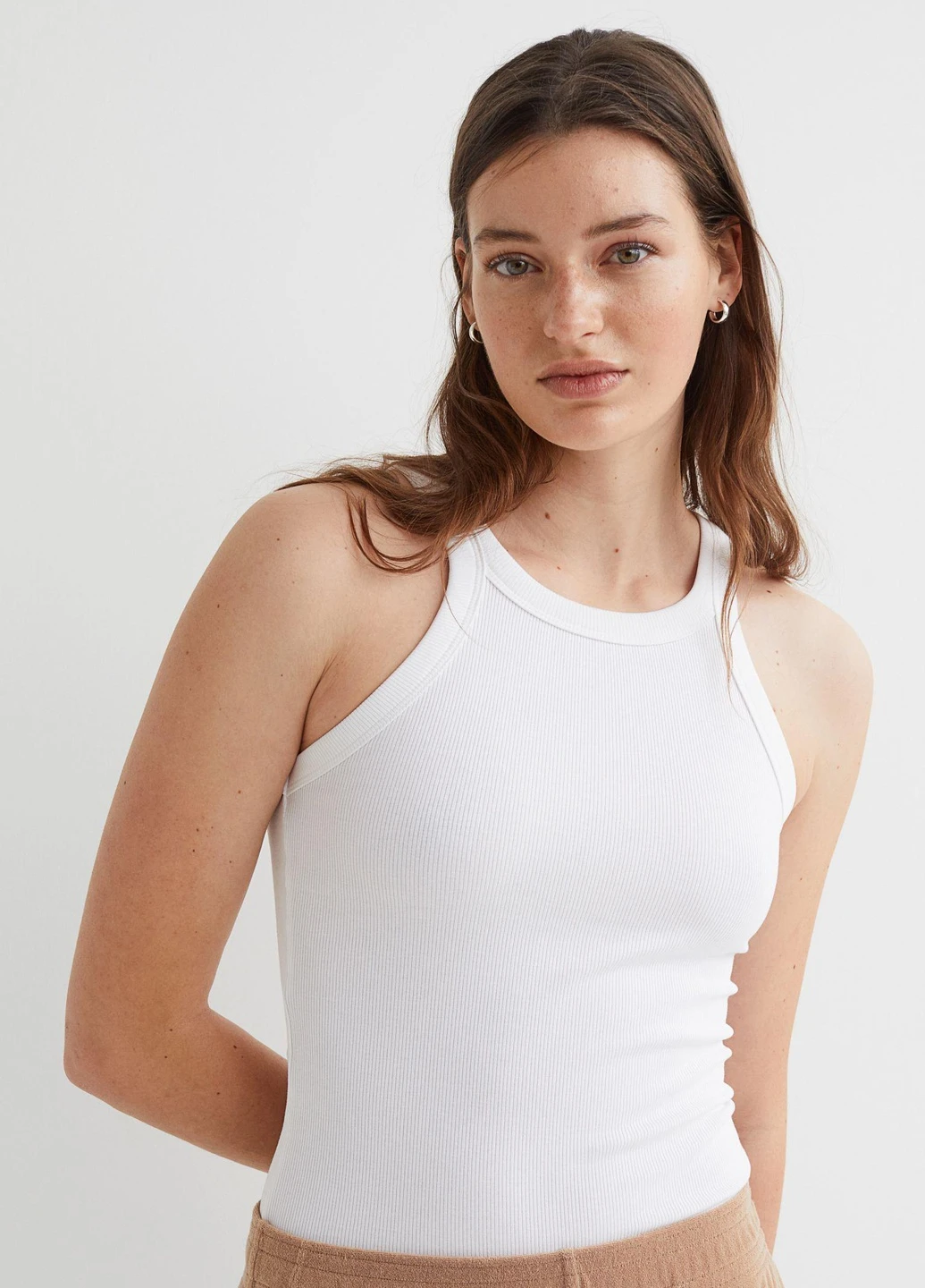 Топ літо,білий, H&M Basic (255192867)