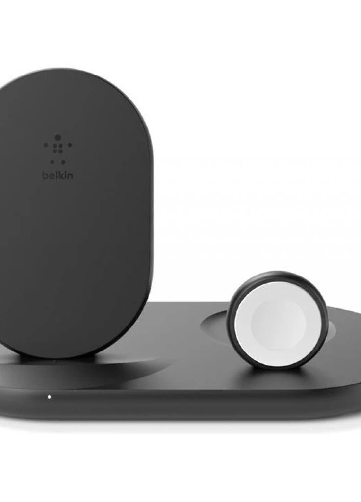Зарядний пристрій 3-in-1 Wireless Pad / Stand / Apple Watch, black (WIZ001VFBK) Belkin (216637914)