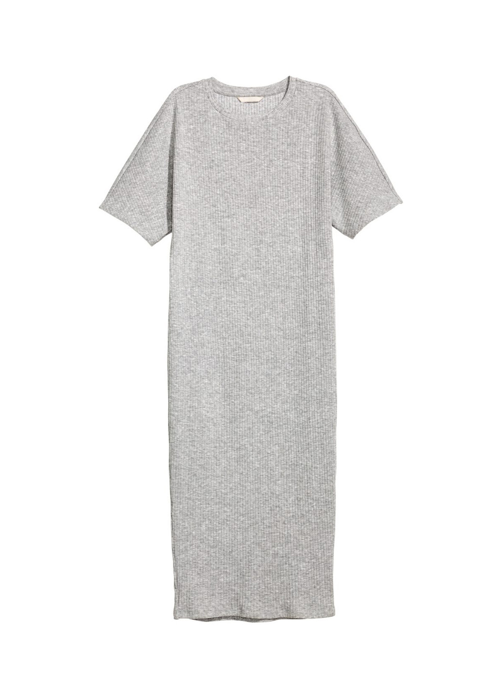 Сіра кежуал сукня сукня-футболка H&M меланжева