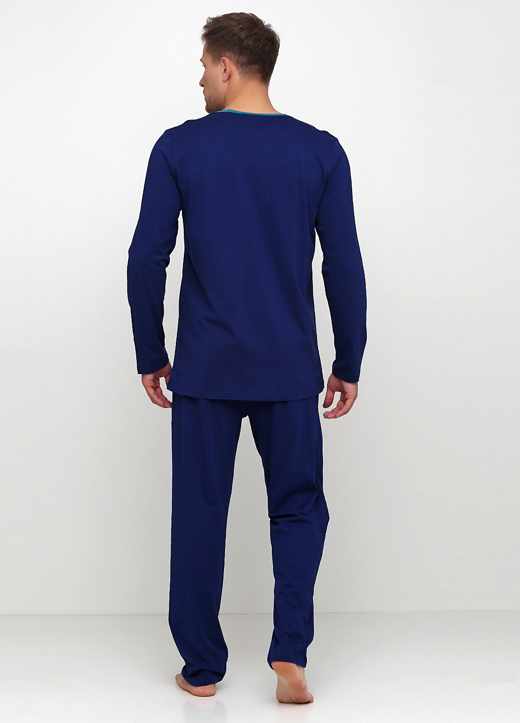 Темно-синій демісезонний комплект (лонгслів, брюки) Vienetta
