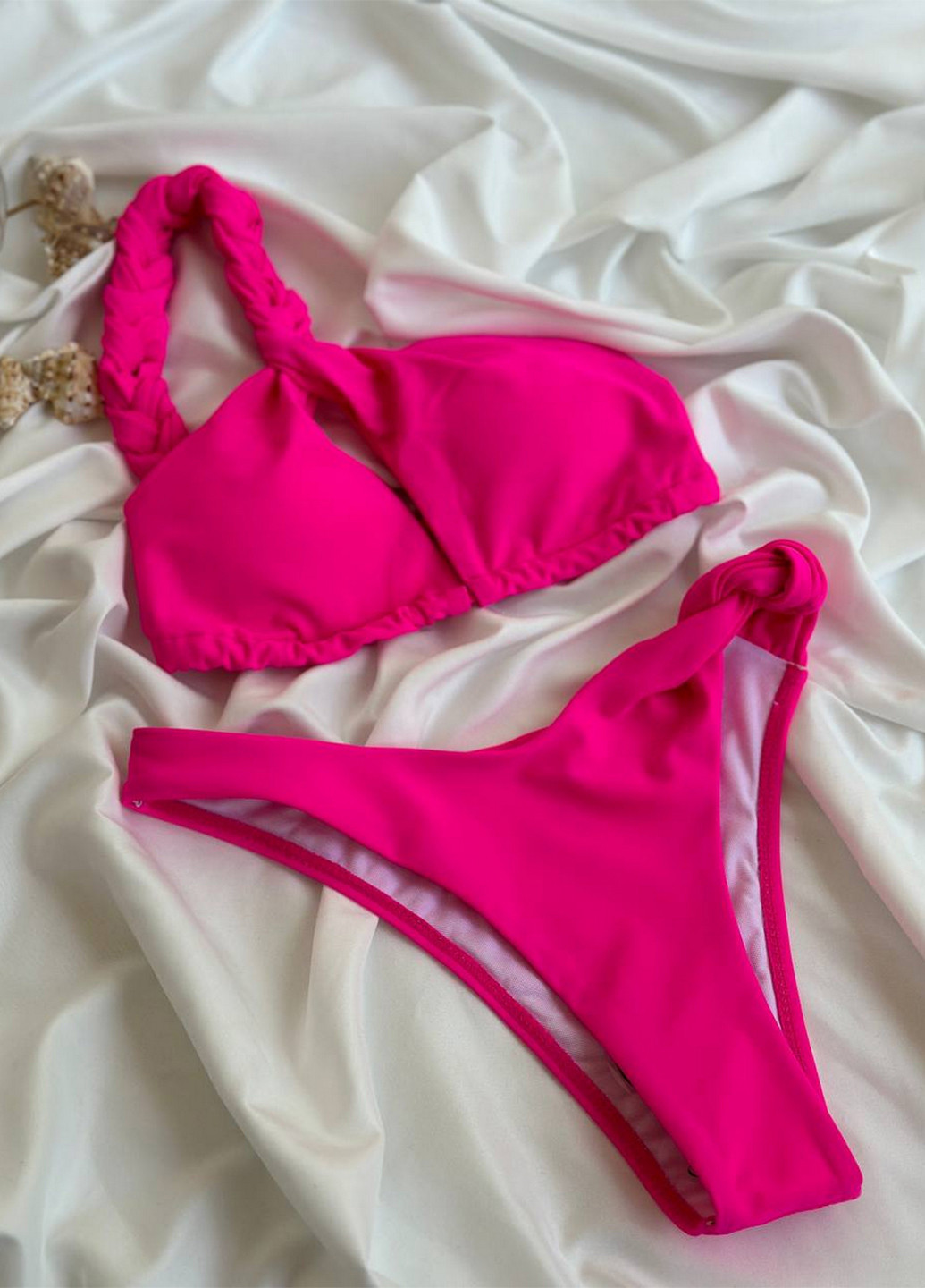 Розовый летний раздельный купальник (лиф, трусики) раздельный NOVA VEGA