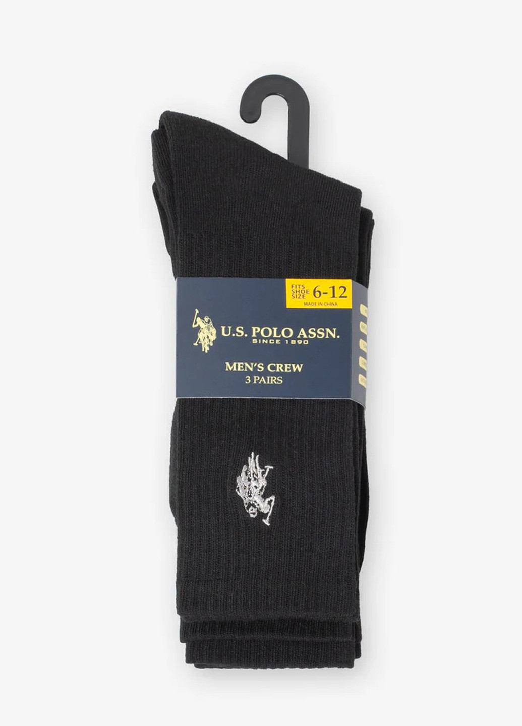 Комбинированные носки (3 пары) U.S. Polo Assn. логотипы (365775205)