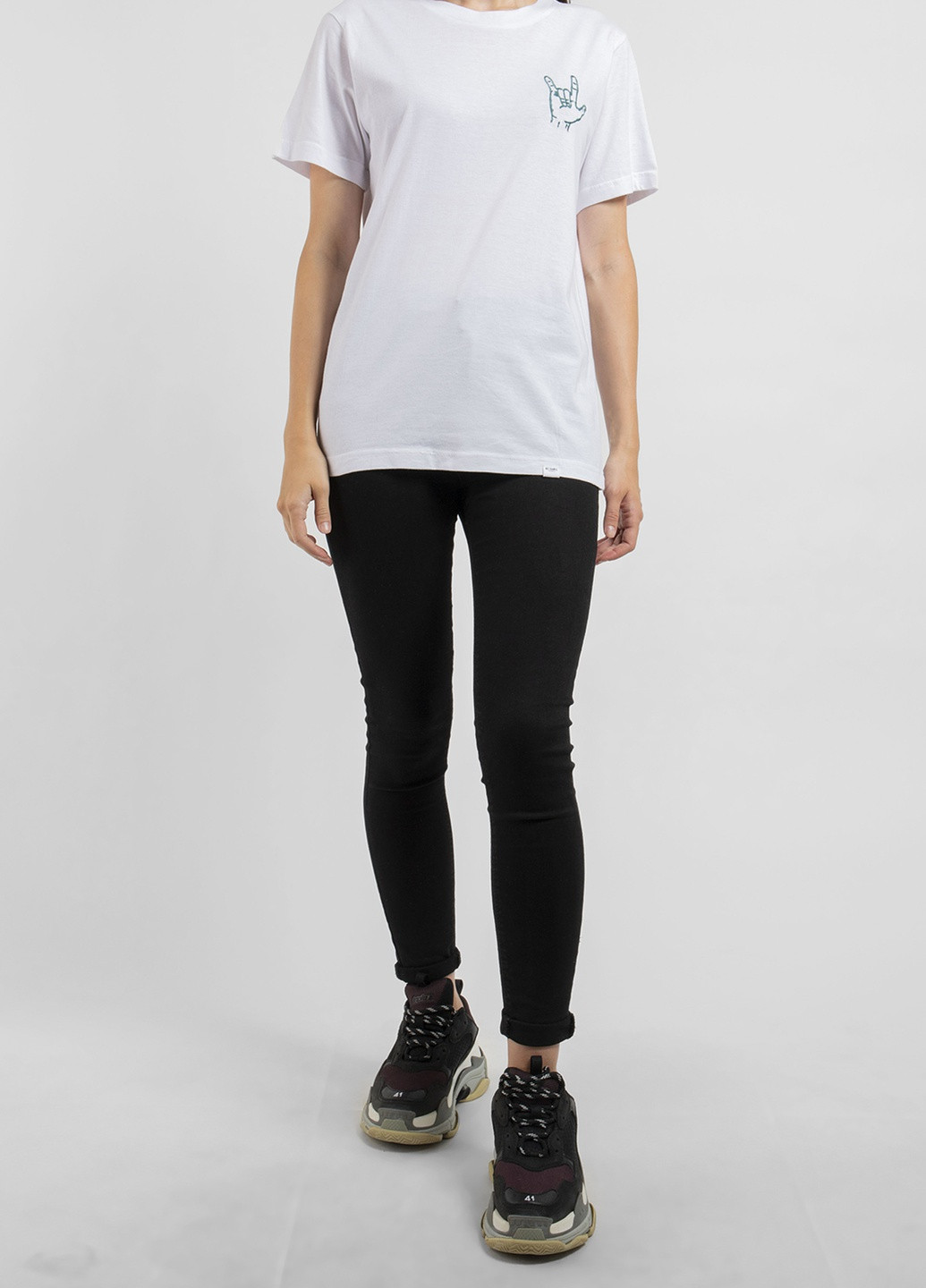 Біла футболка з круглим вирізом Ko Samui - (250382547)