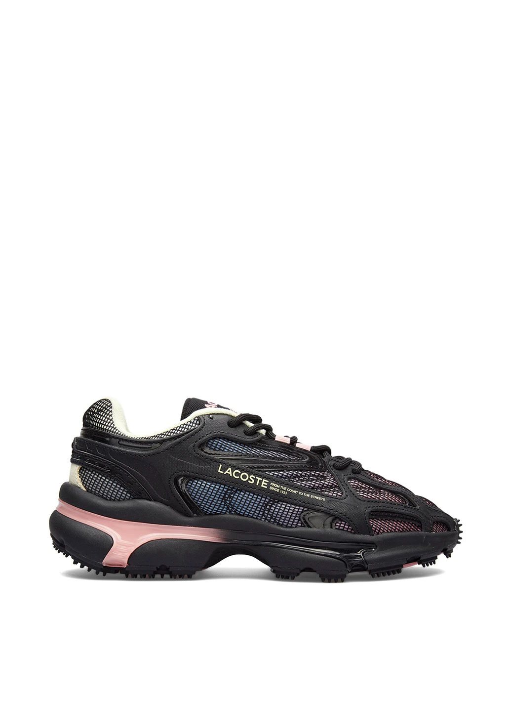 Кроссовки Lacoste L003 2K24 чёрные демисезоны (329629348)