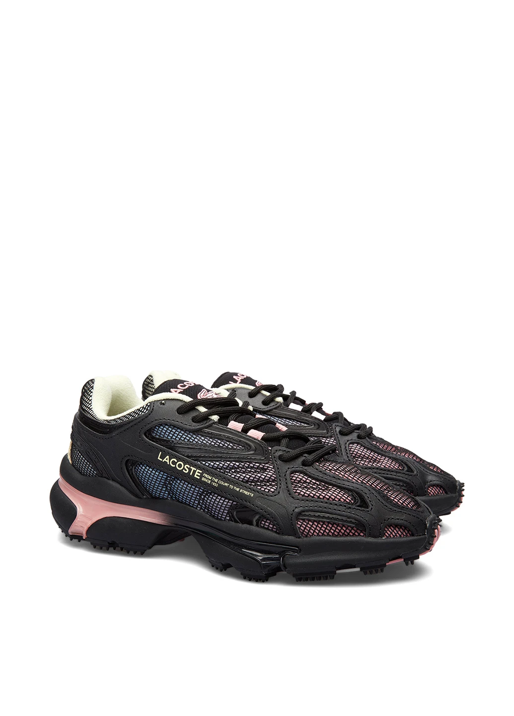 Кроссовки Lacoste L003 2K24 чёрные демисезоны (329629348)