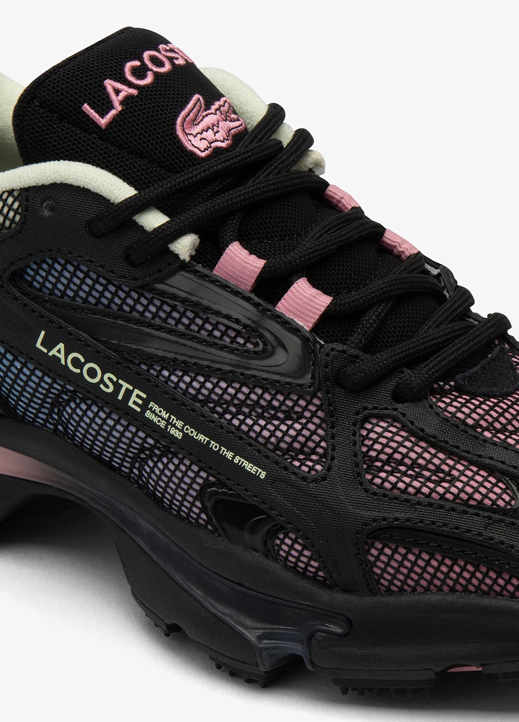 Кроссовки Lacoste L003 2K24 чёрные демисезоны (329629348)