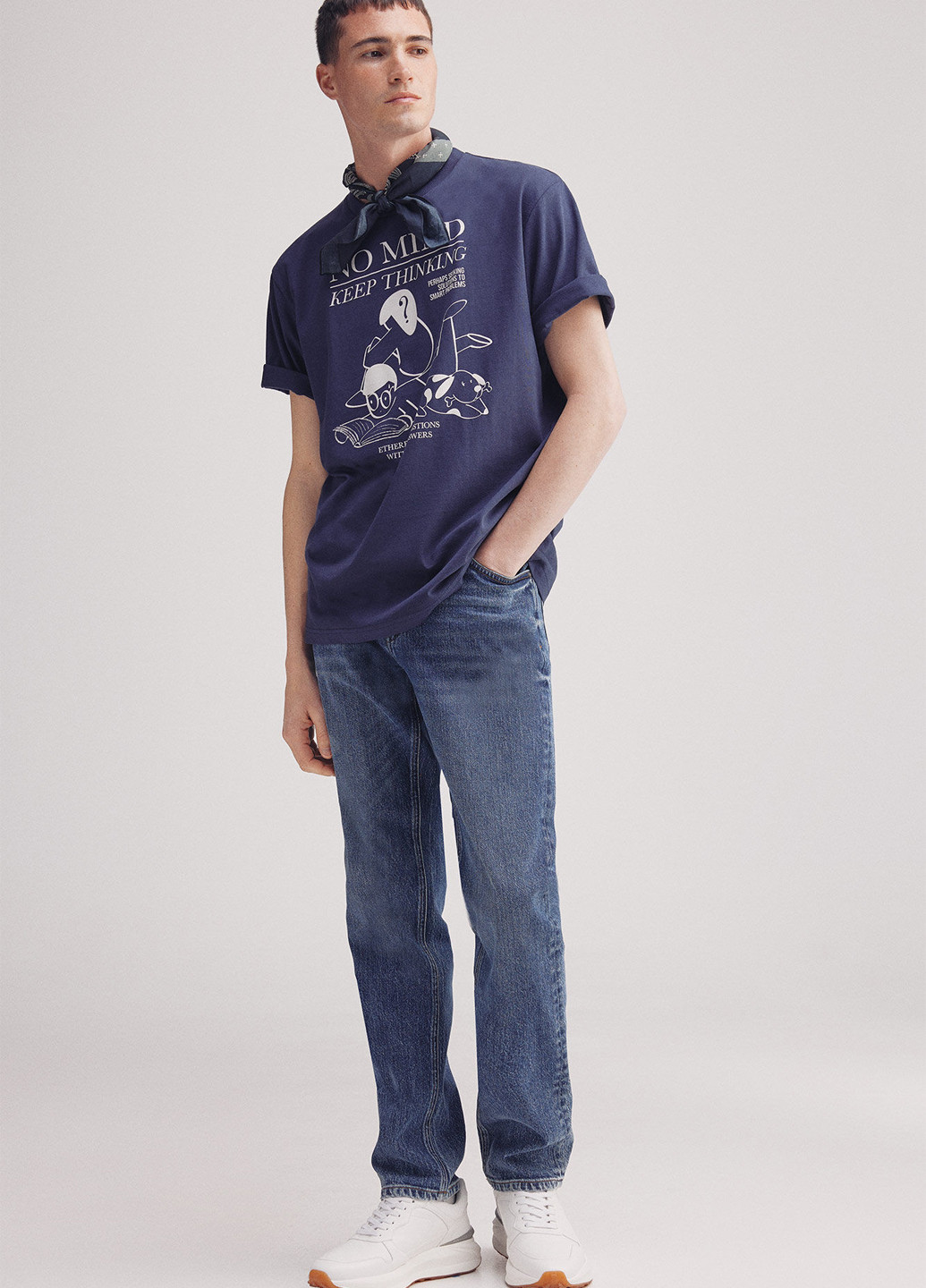 Синяя футболка Springfield