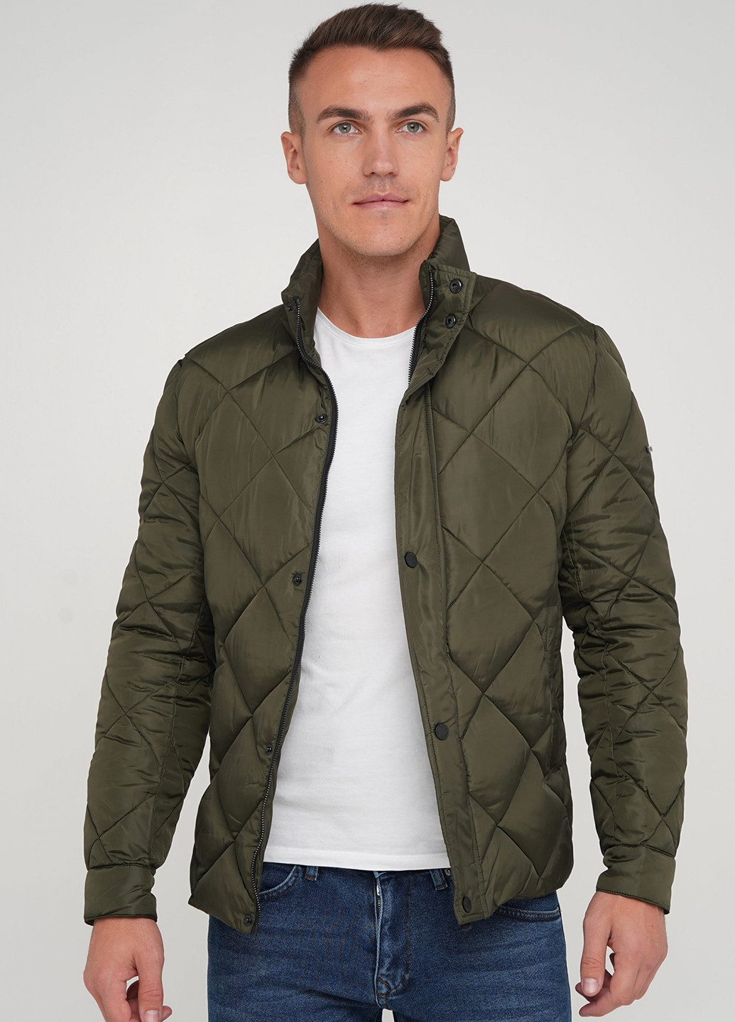 Оливковая (хаки) зимняя куртка Trend Collection