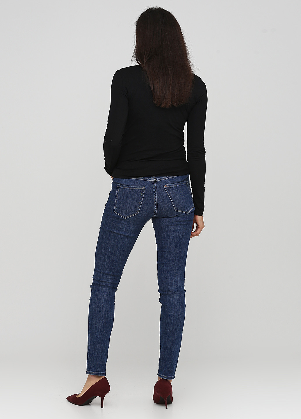 Джинси H&M завужені сині джинсові бавовна