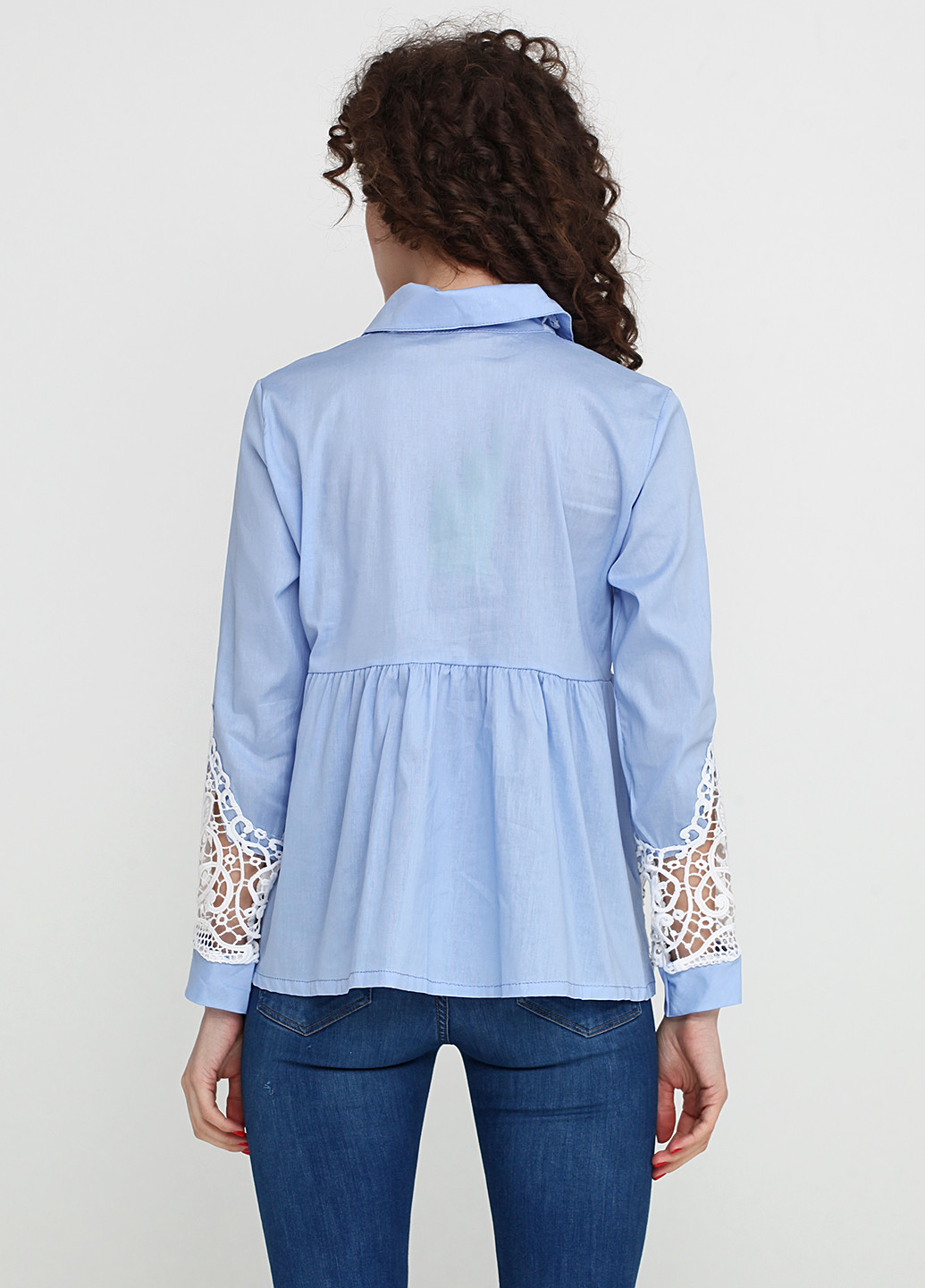 Голубая демисезонная блуза New Collection