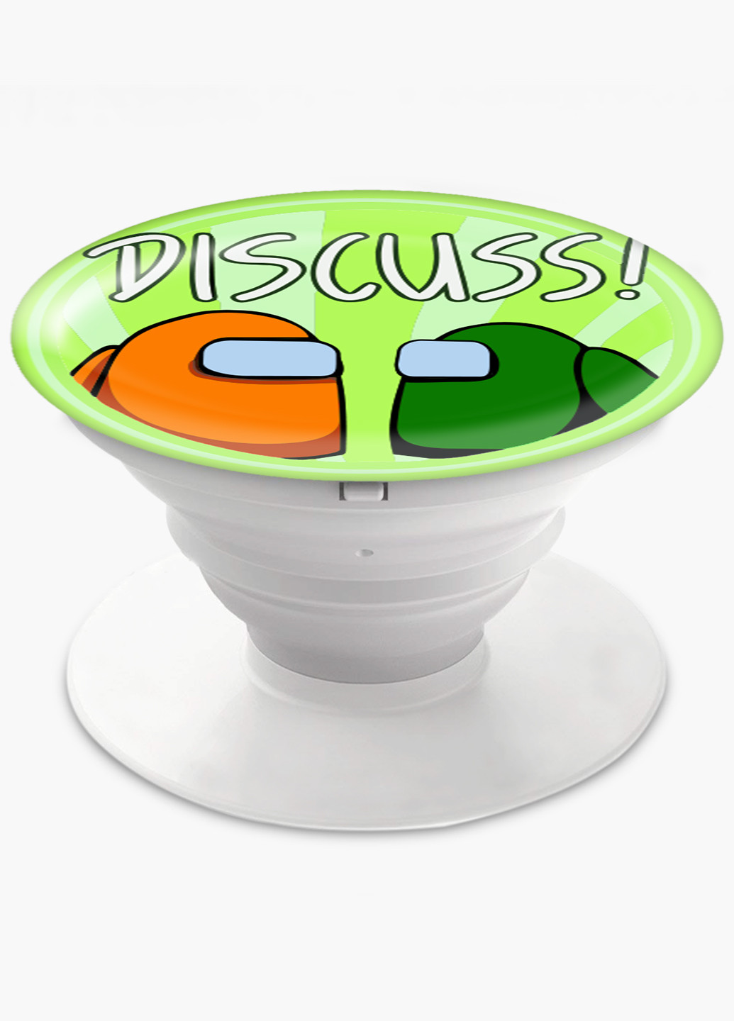 Попсокет (Popsockets) держатель для смартфона Амонг Ас (Among Us) (8754-2588) Черный MobiPrint (216836471)