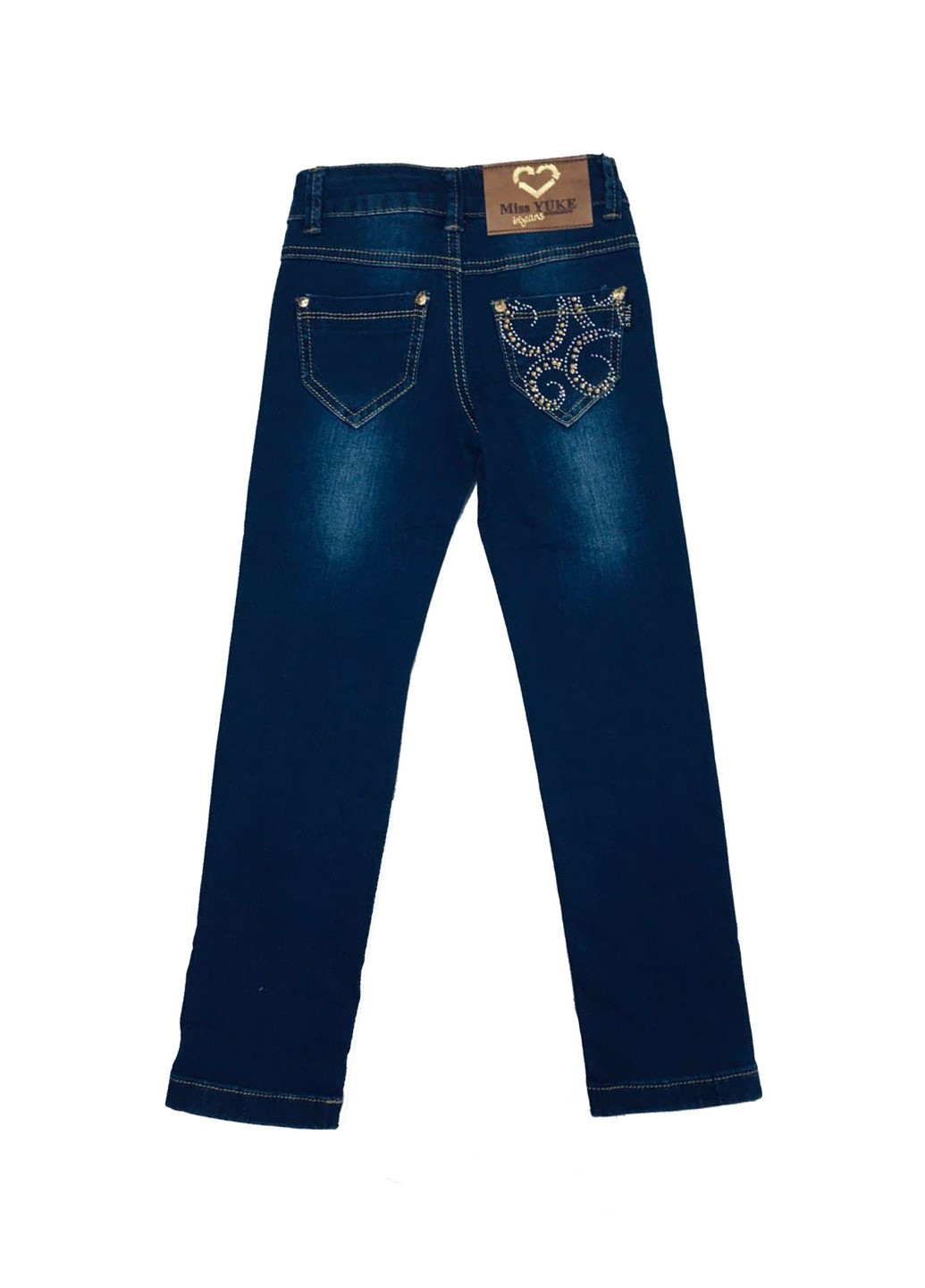 Синие демисезонные джинсы Yuke