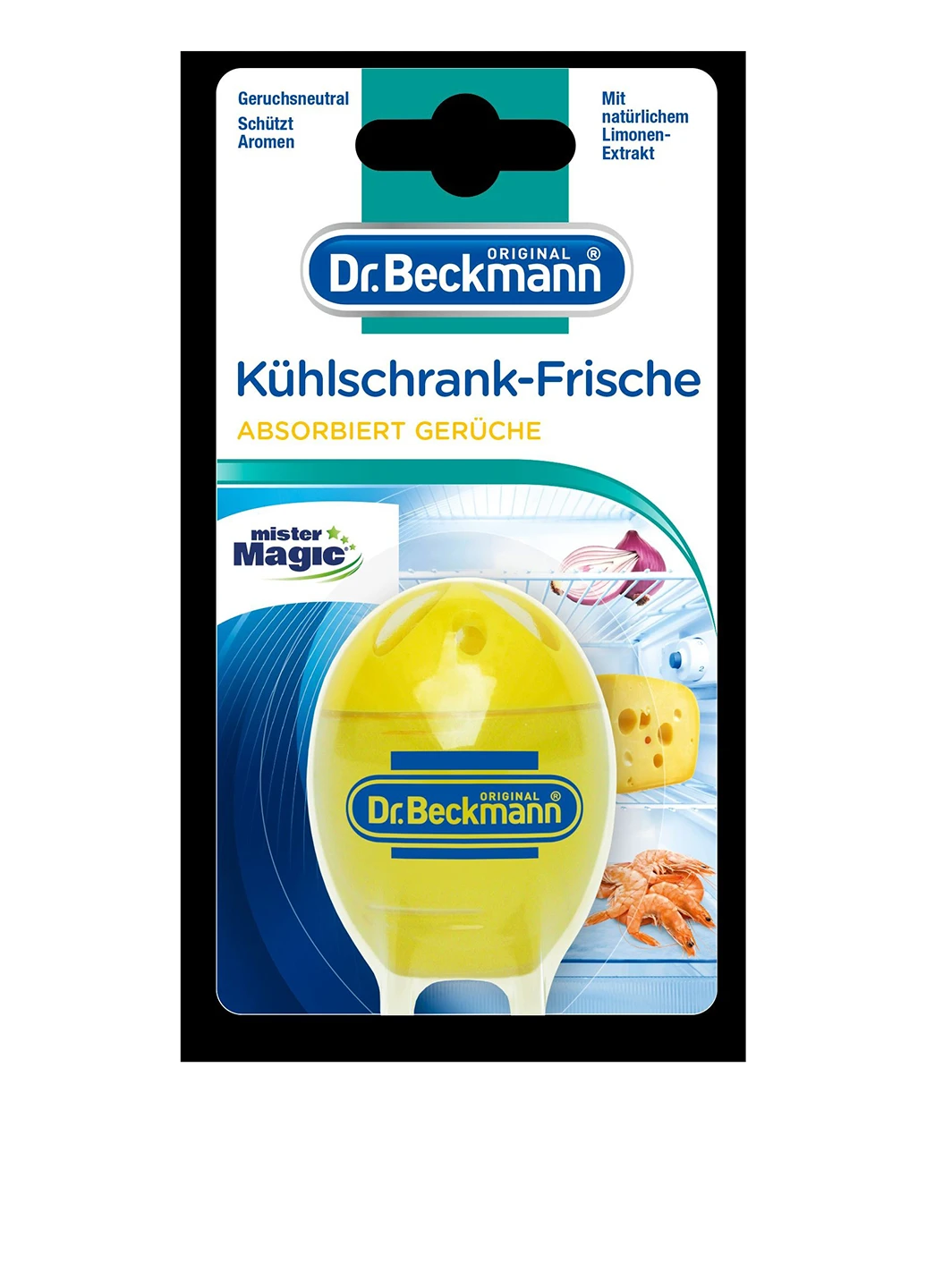 Поглотитель запаха для холодильника Лимон, 40 г Dr. Beckmann (258927323)